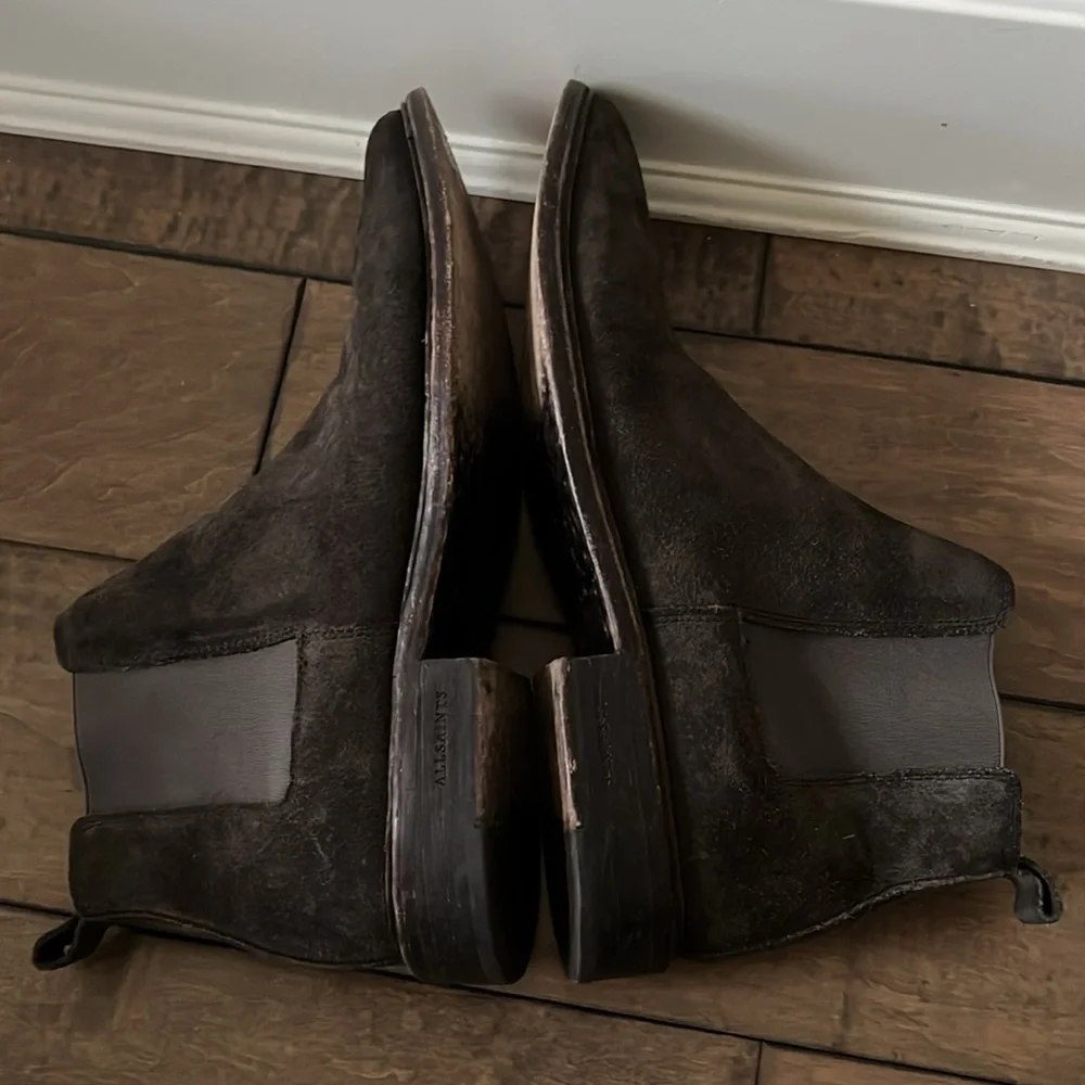 AllSaints Black Chelsea Boots